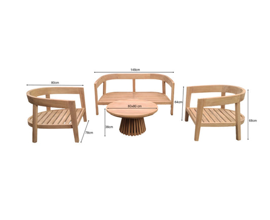 Garden set teak