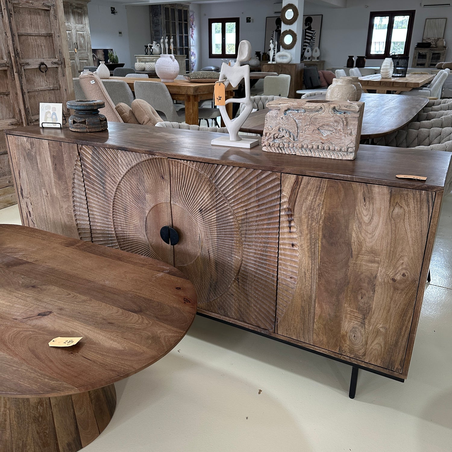 Sideboard carved 180cm