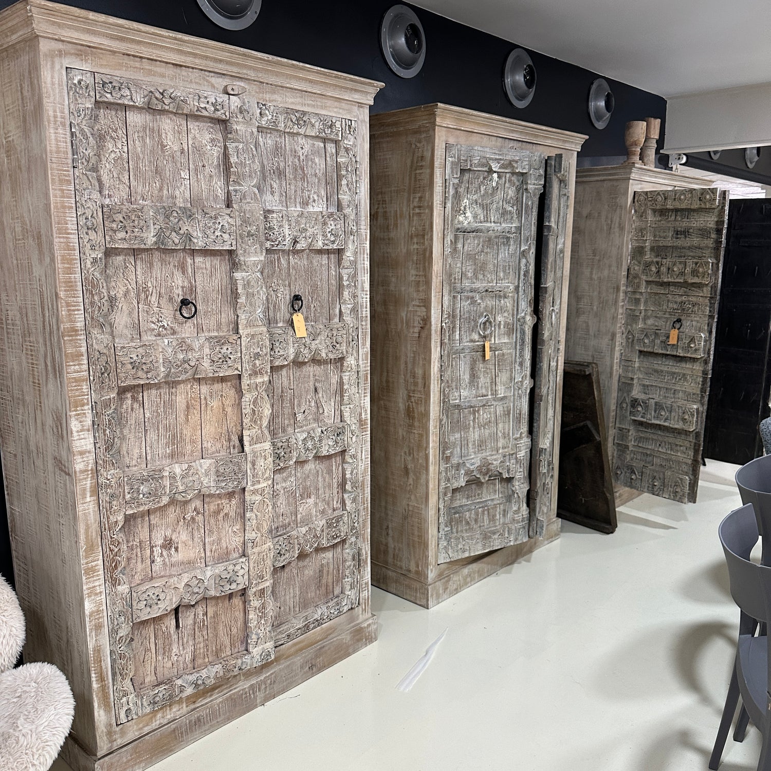 Cabinets, unique pieces