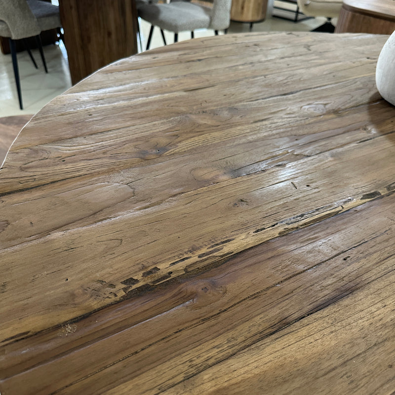 Round teak dining 130 and 150cm