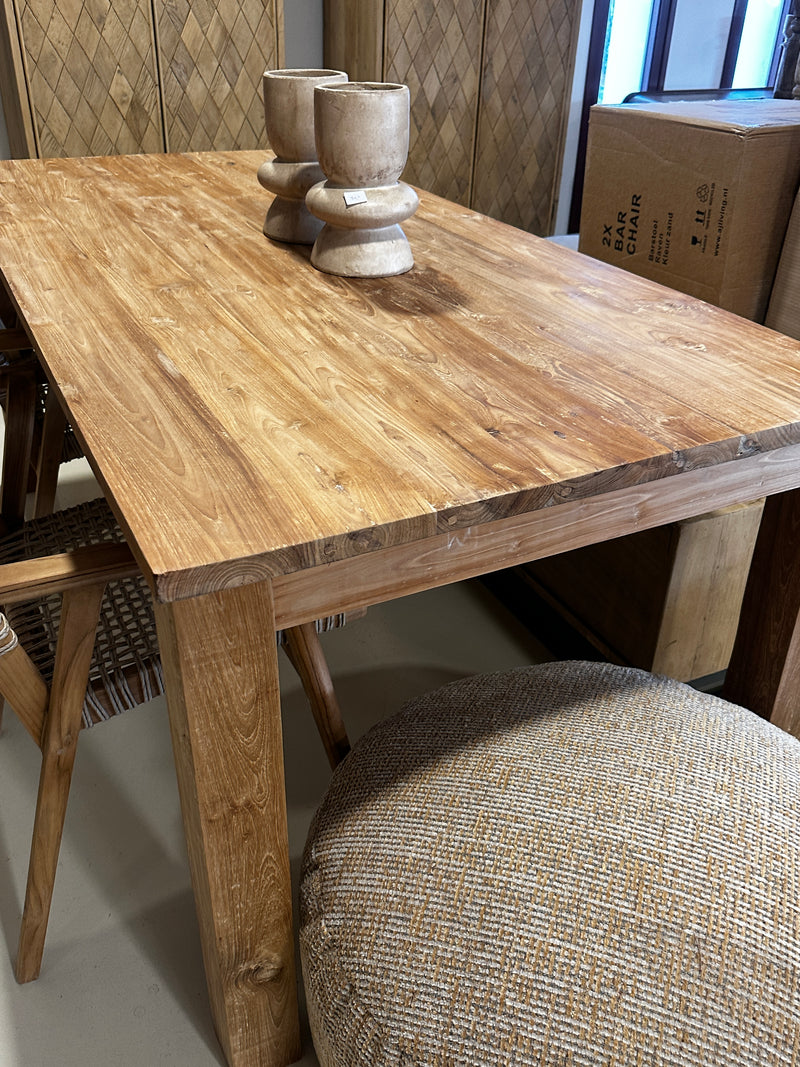 Dining teak wood 180 x 90cm