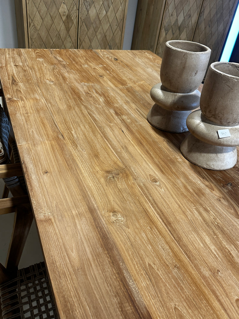 Dining teak wood 180 x 90cm