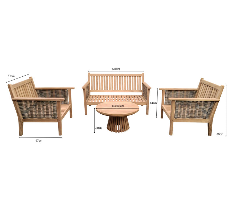 Garden set teak