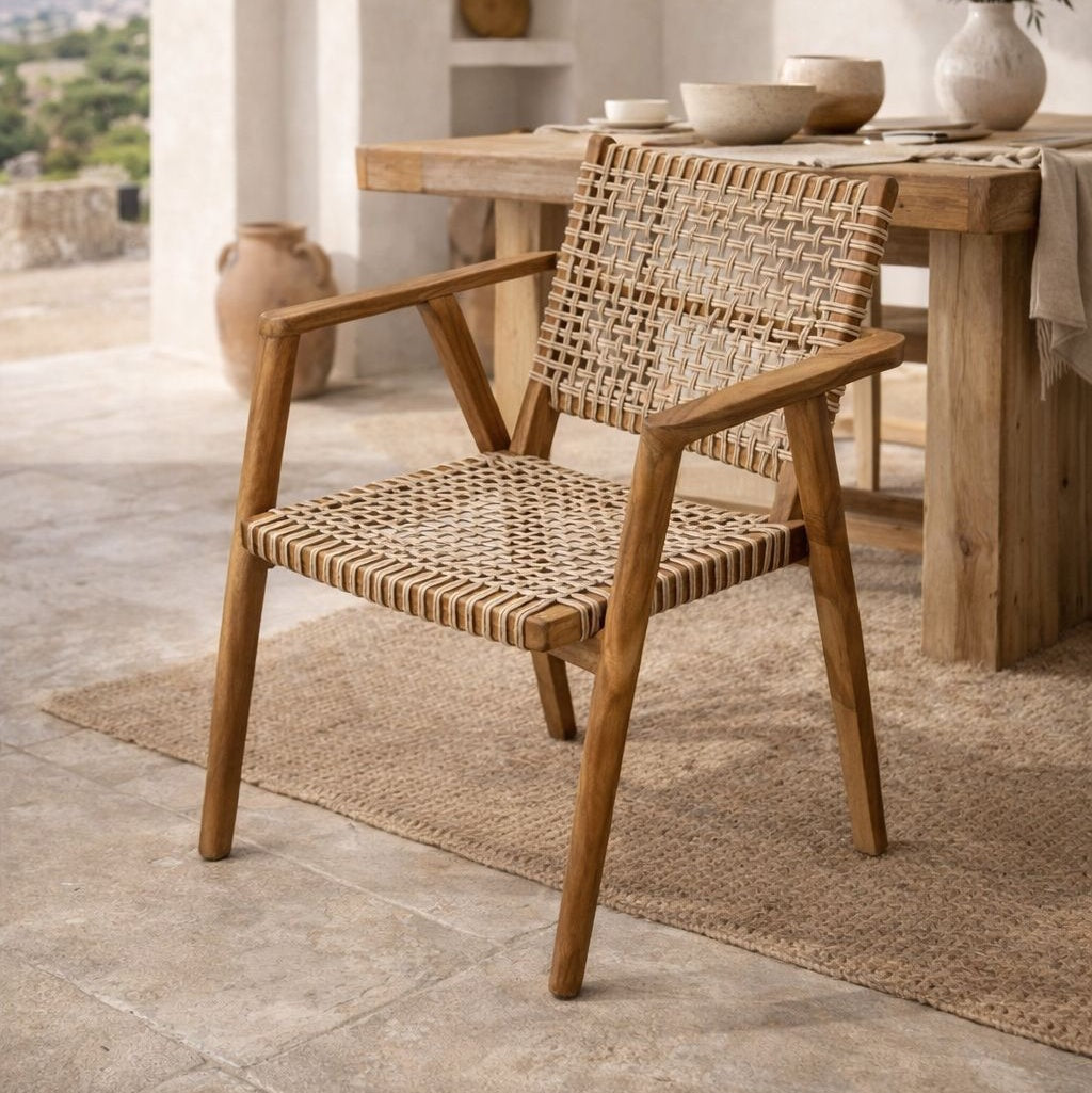 Chair teak wood, indoors & outdoors