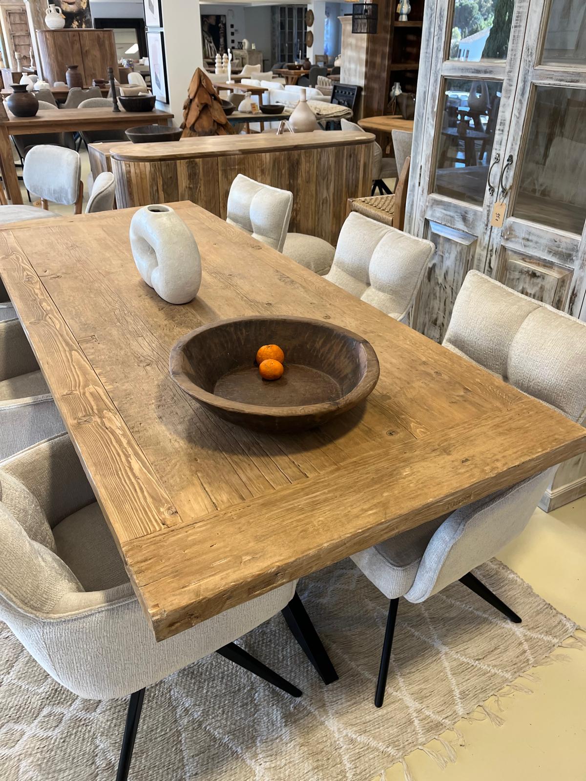 Dining elm wood top 220cm